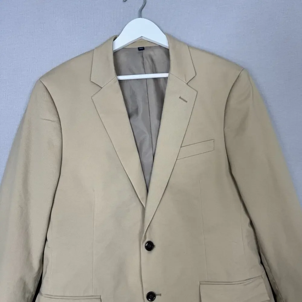 J.Crew Slim-Fit Thompson TruTemp365 Blazer Mens 42R Tan‎ Suit Jacket Sport Coat